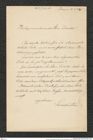 Nachlass Franz Steindachner, Brief von Franz Liechtenstern an Franz Steindachner (06.01.1884), Inv.Nr. 303.11, Seite 1